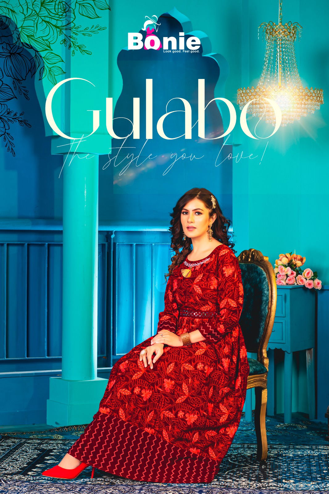 Gulabo By Bonie Printed Anarkali Kurtis Catalog